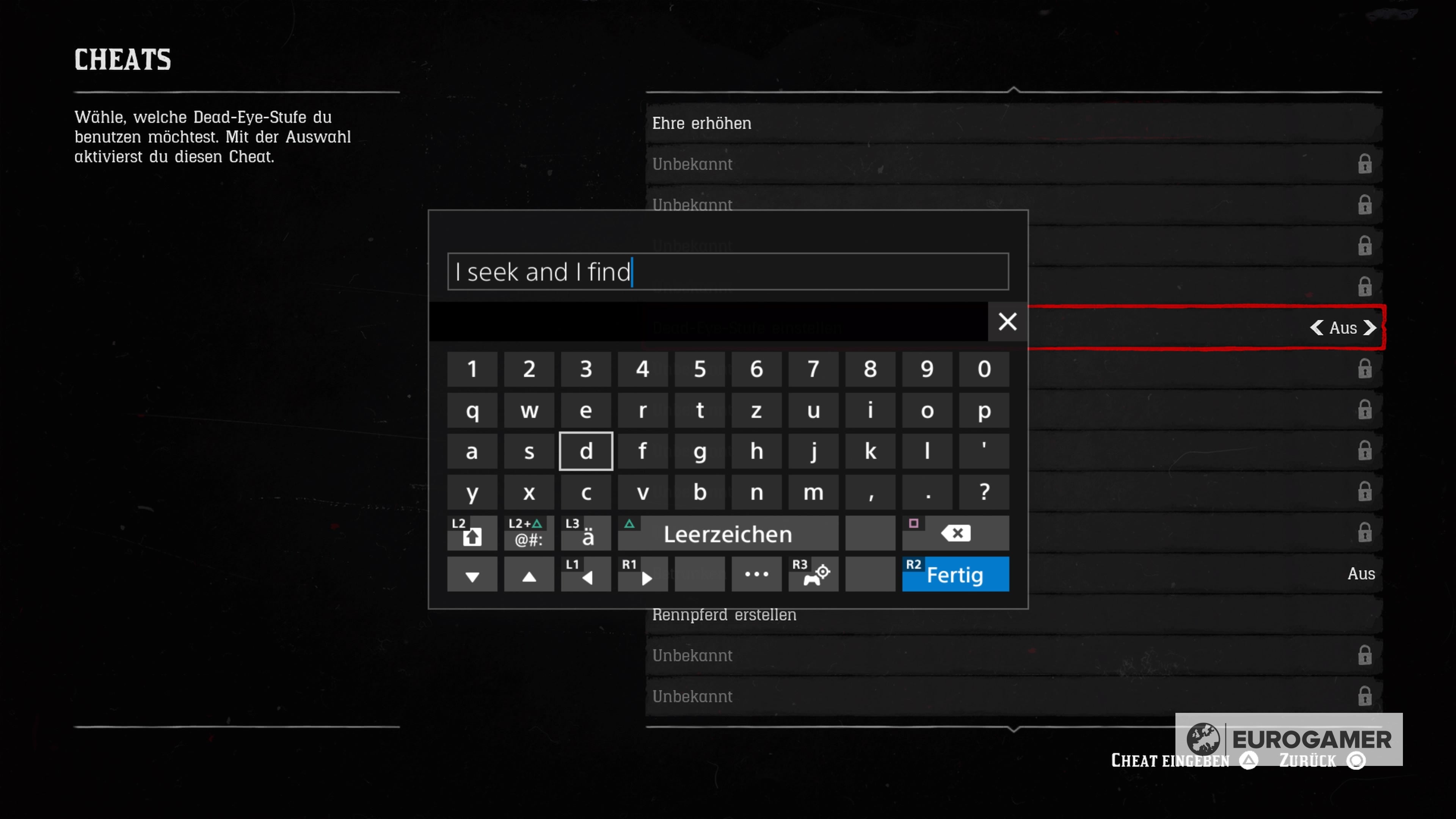 Red Dead Redemption 2 Diese Cheats für PS4 und Xbox One müsst ihr kennen Eurogamer.de